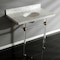 Fauceture 36X22 Marble Vanity Top W/ Acrylic Feet Combo, Marble/Brass KVPB36MA7 - alternate 3